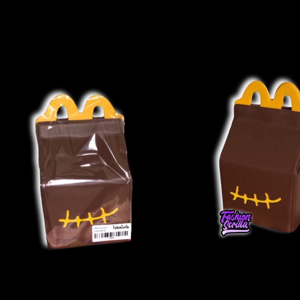 Travis Scott x Cactus Jack x McDonald’s Collaboration Smile Clutch crossbody bag